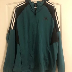 Green adidas wind breaker - great condition
